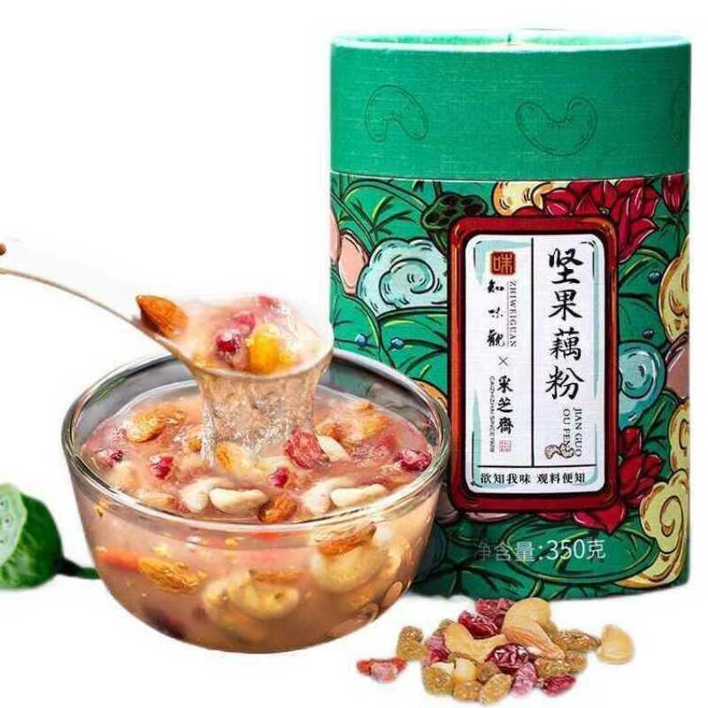 Nut Blend Lotus Root Starch – Mixed Nuts | Zhiweiguan 350g