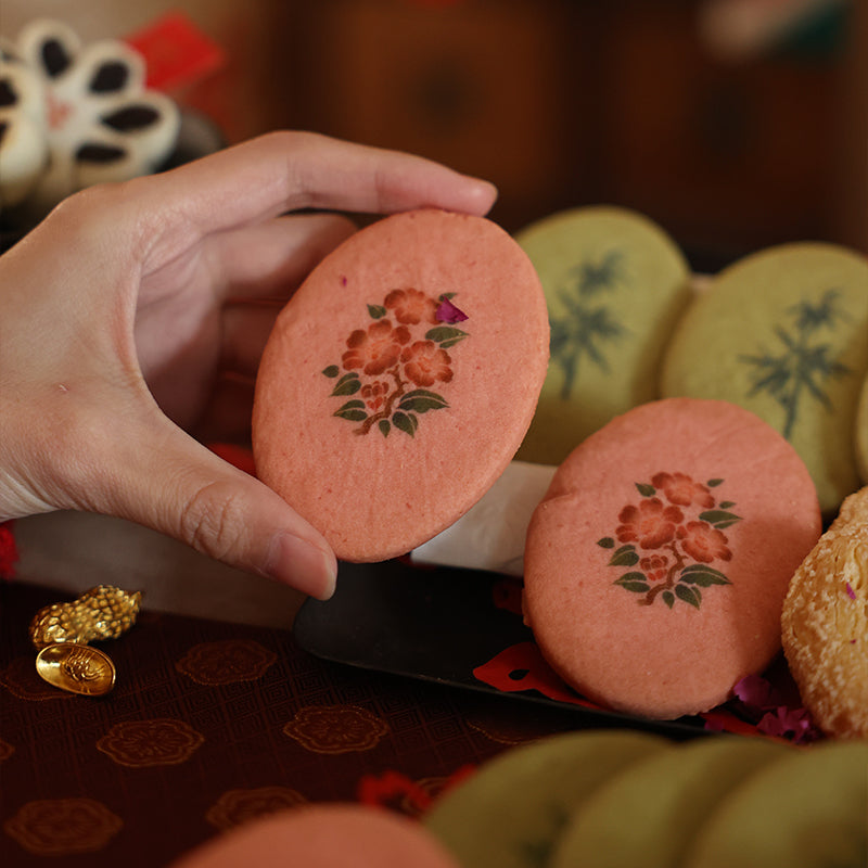 Close-up of assorted Chinese pastries inspired by Jiangnan flavors Zhiweiguan